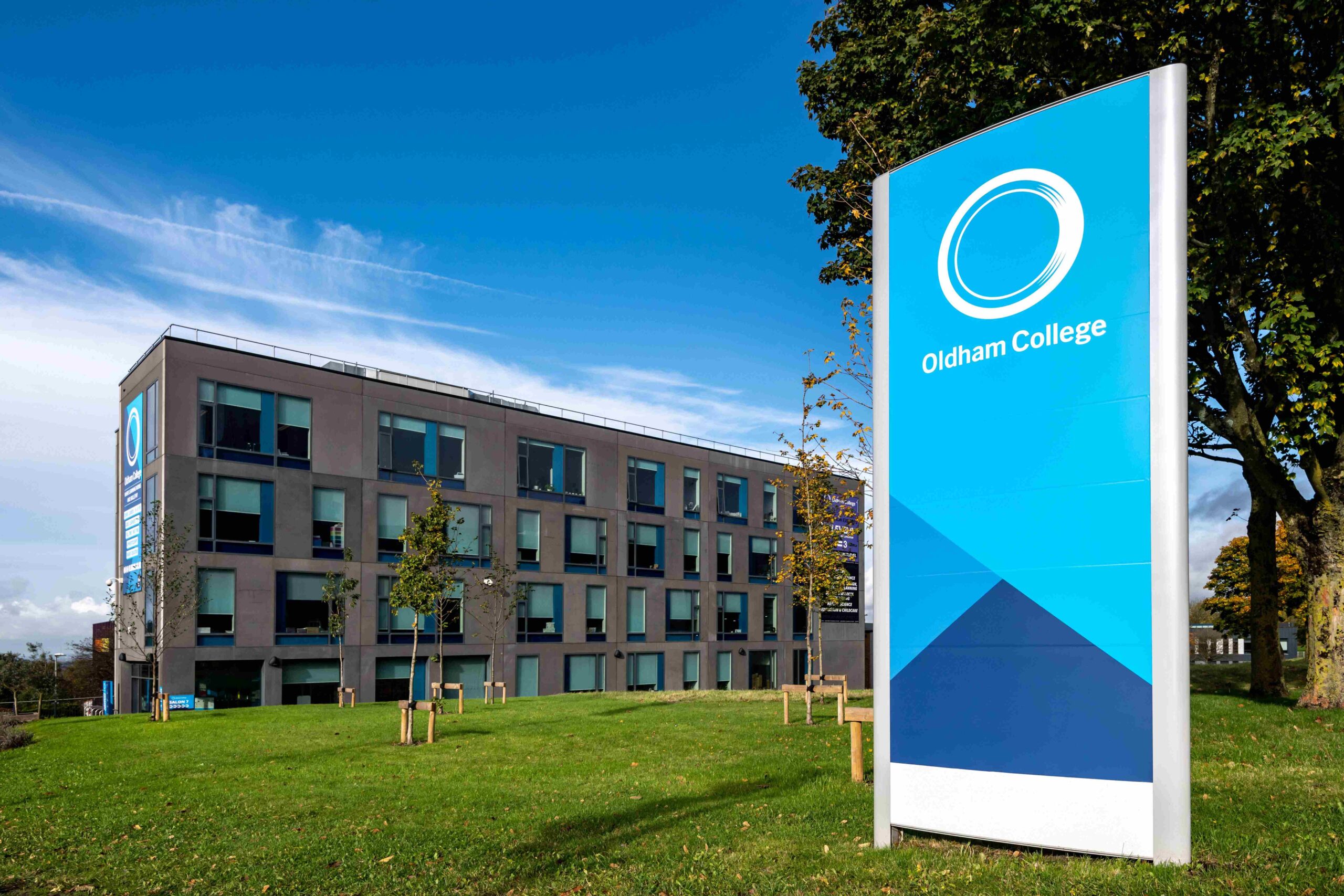 View of Oldham College campus