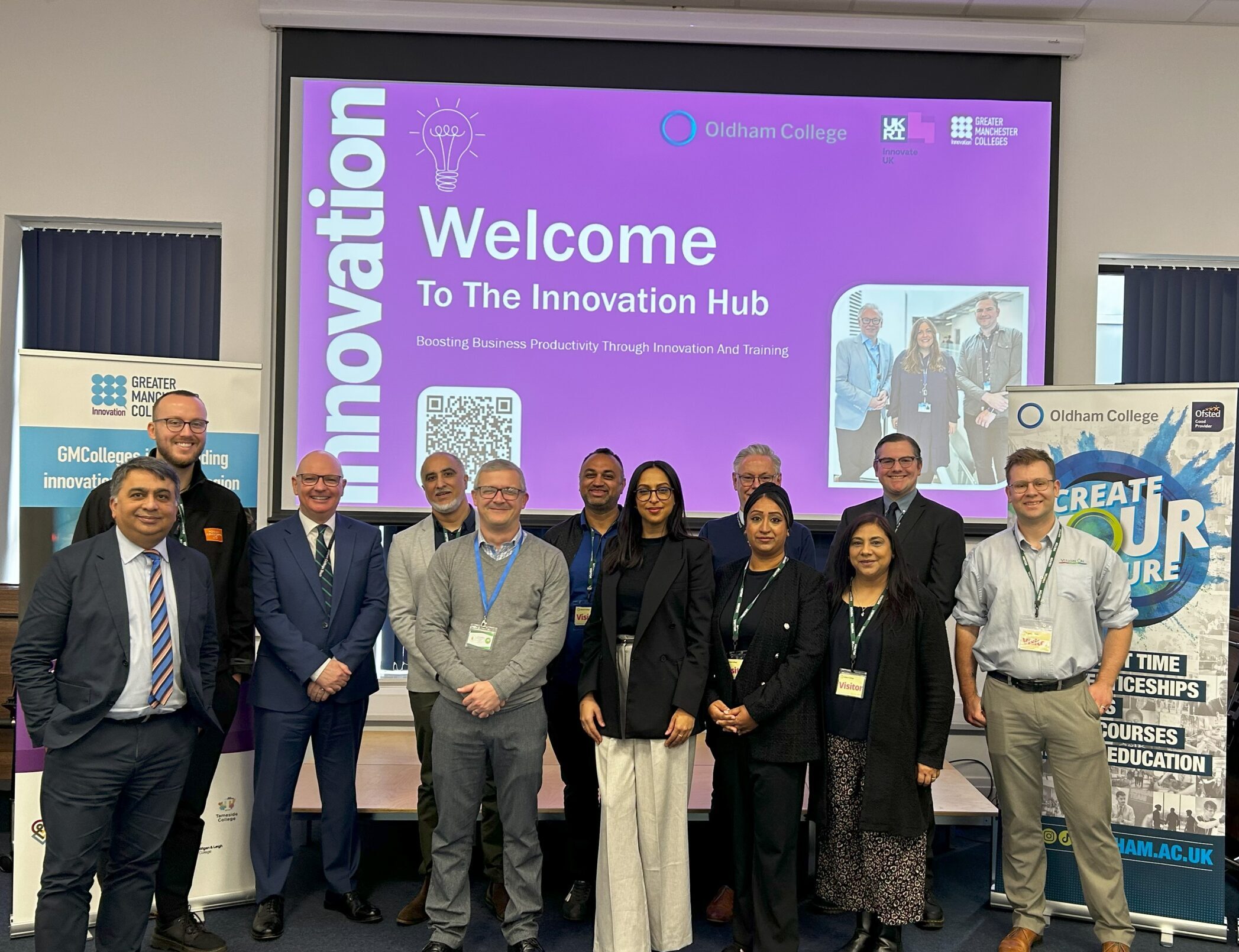 Employers in Oldham College's Innovation Hub