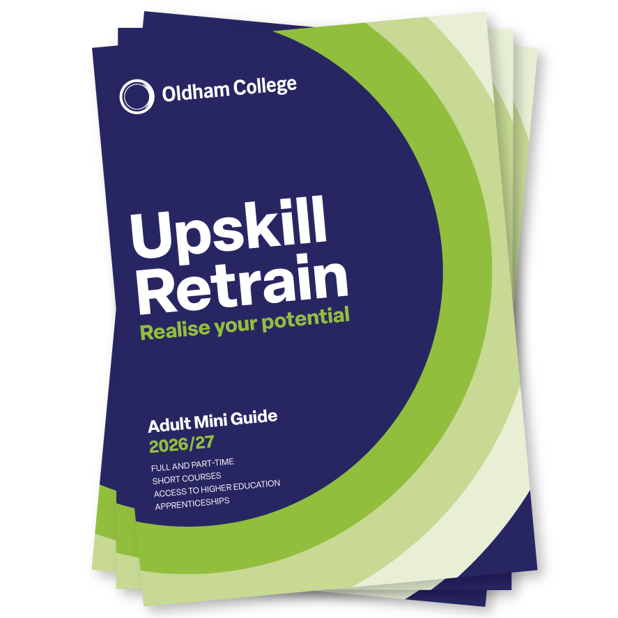Oldham College Adult Mini Guide Booklets
