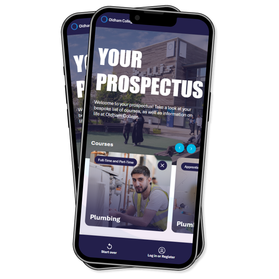 Phones with digital prospectus on